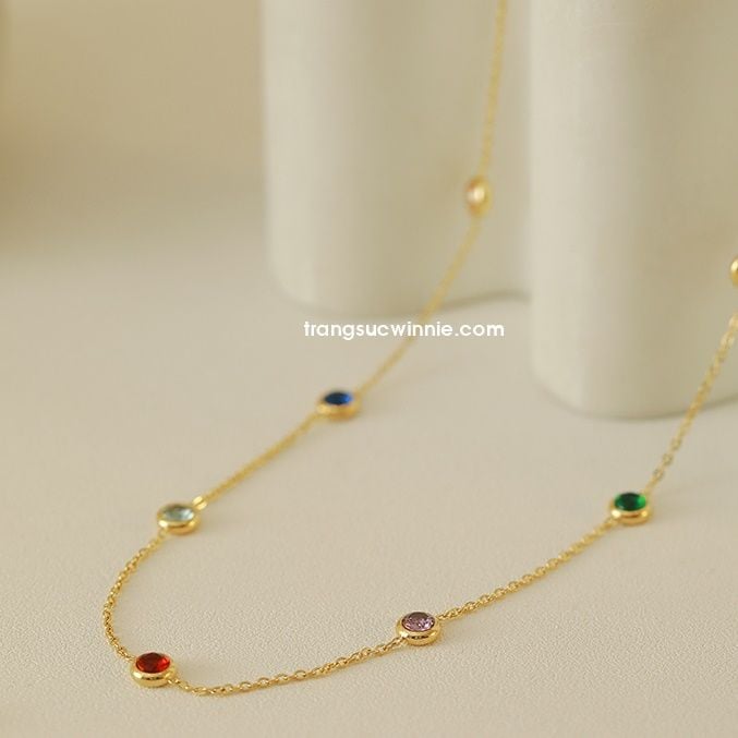  Dây chuyền titan Color dot 