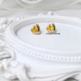  Hoa tai titan Color heart Vàng 