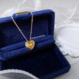  Hoa tai titan Color heart Vàng 