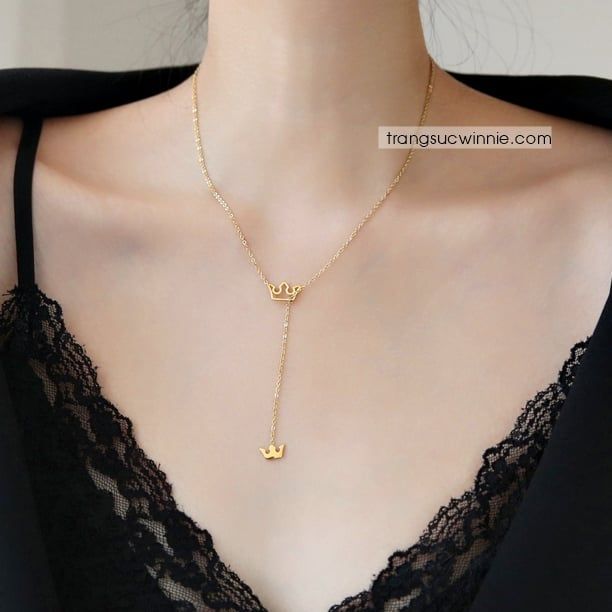  Dây chuyền titan Crown fit 