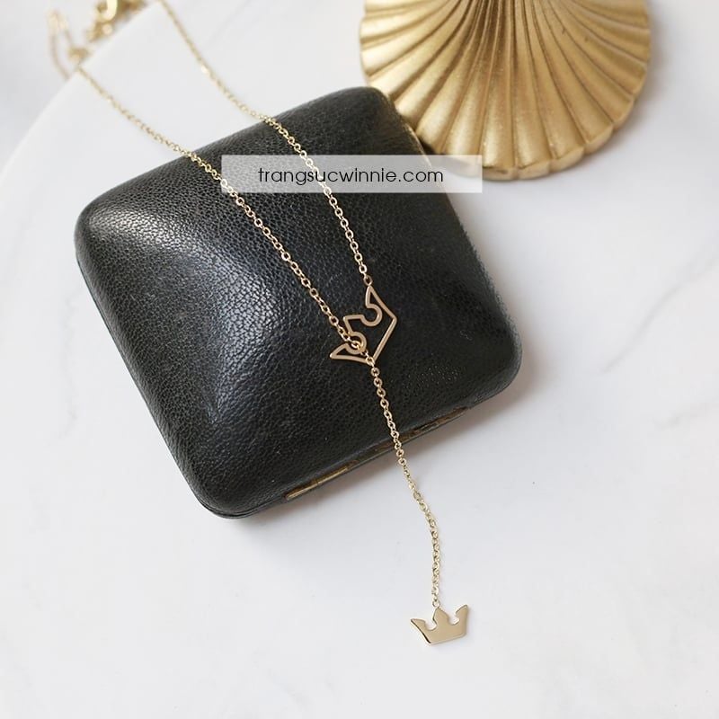  Dây chuyền titan Crown fit 