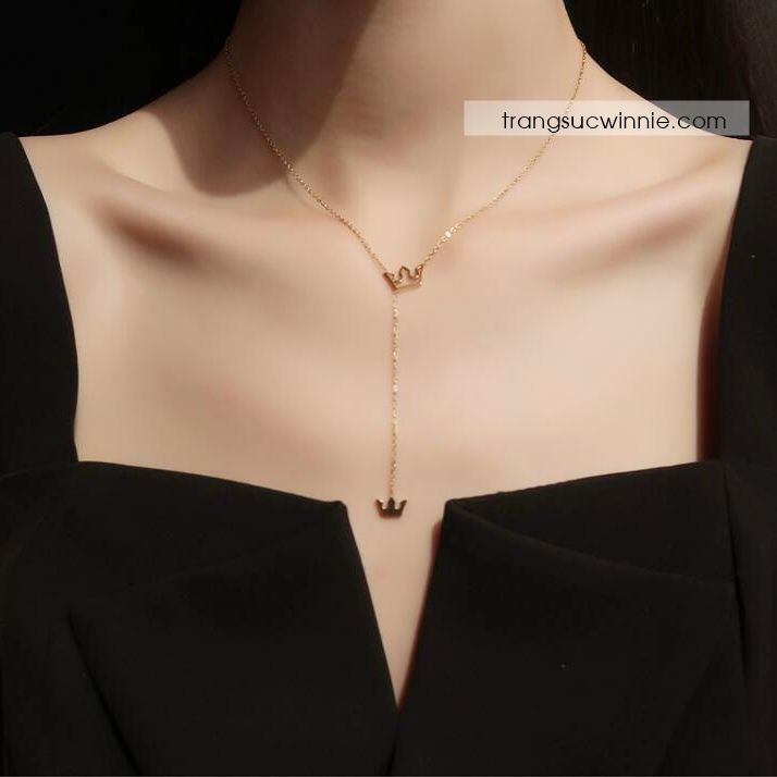  Dây chuyền titan Crown fit 
