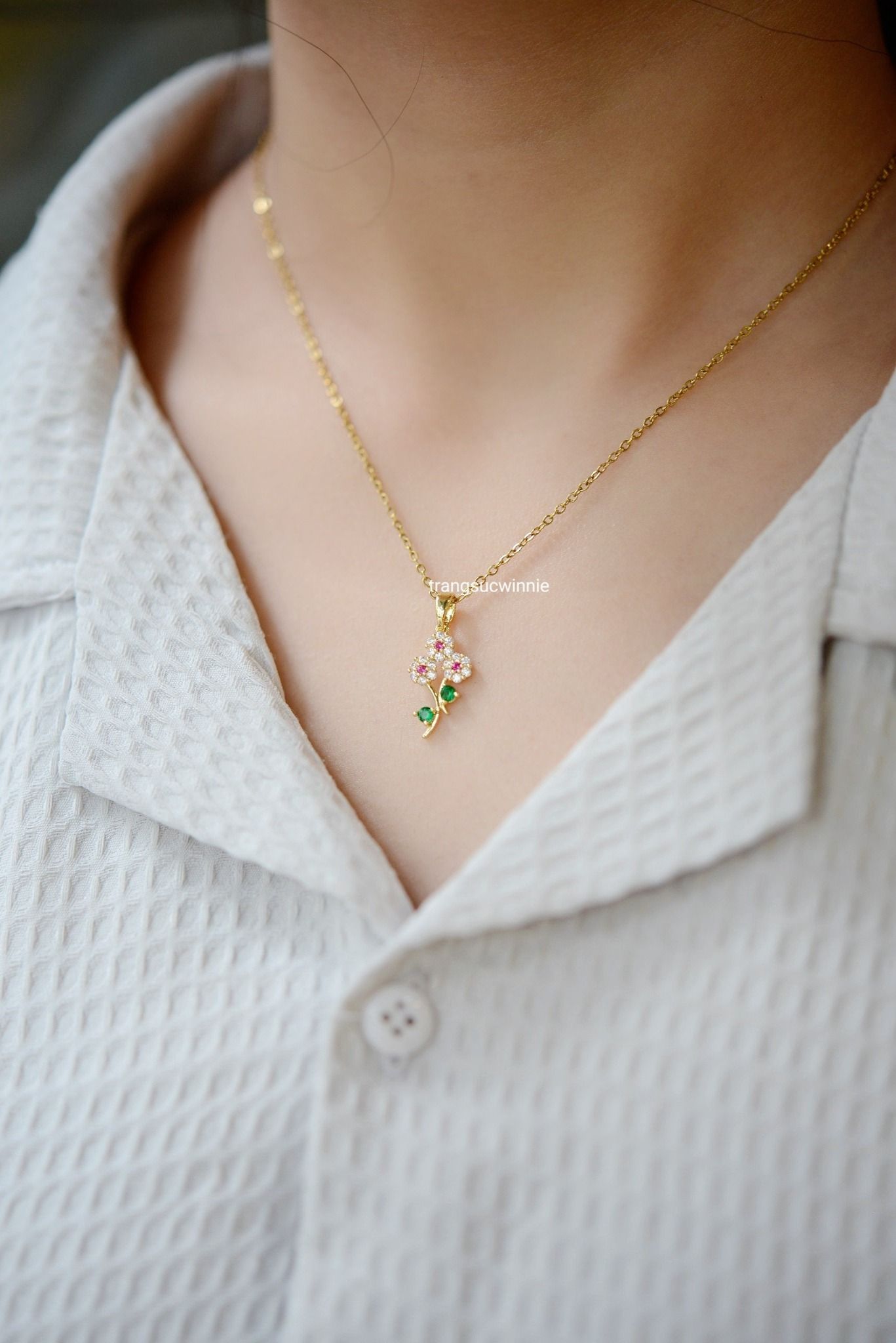  Dây chuyền titan Daisies 