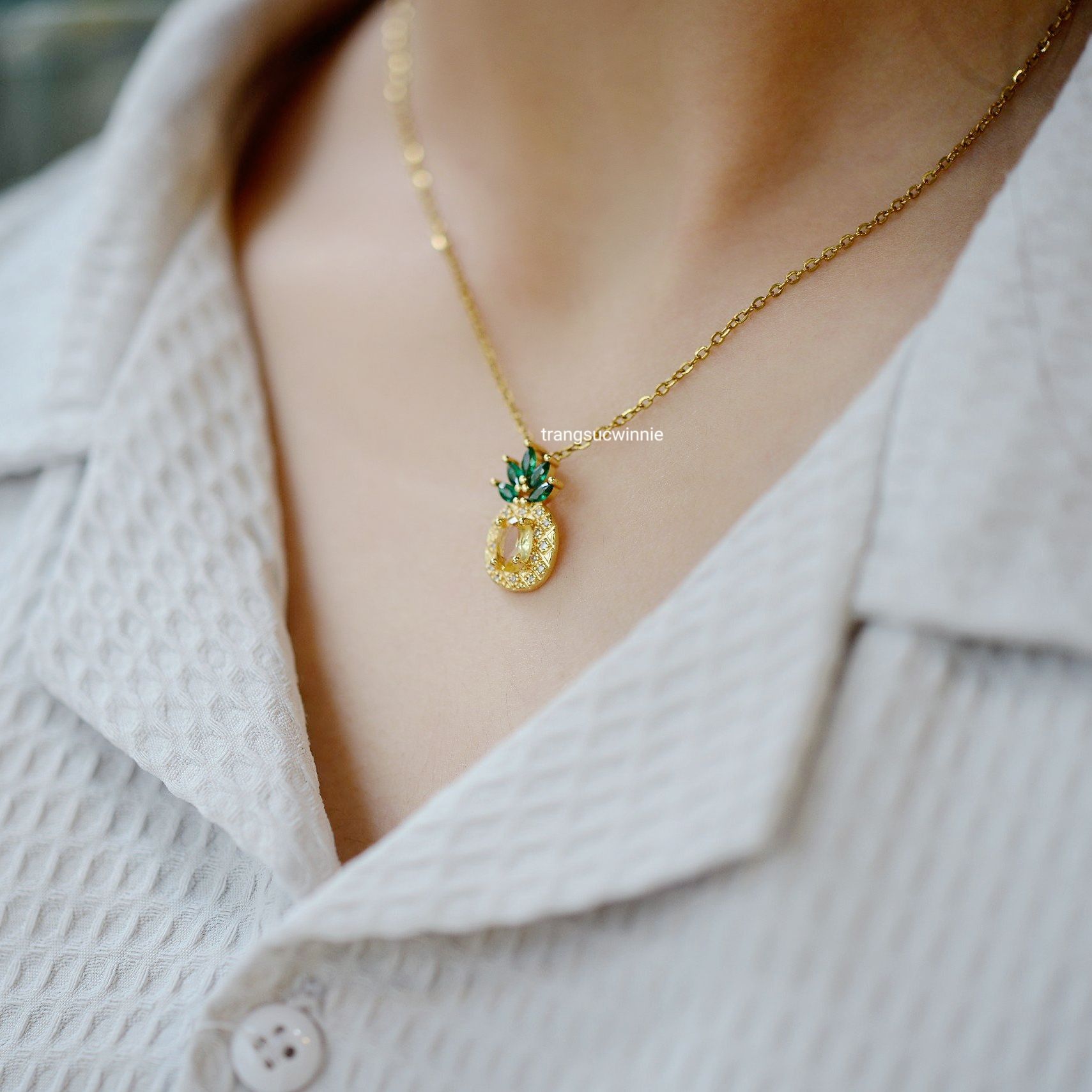  Dây chuyền titan Dứa 