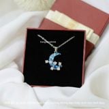  Dây chuyền titan Galaxy Blue moon 