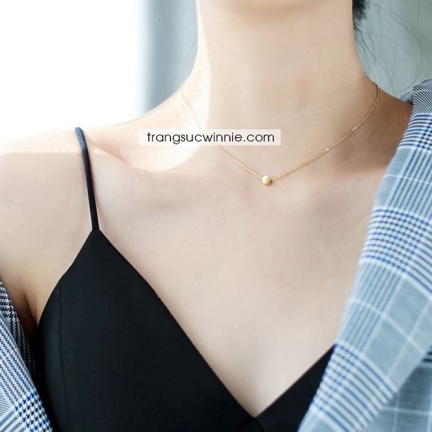  Dây chuyền titan Golden Bean 