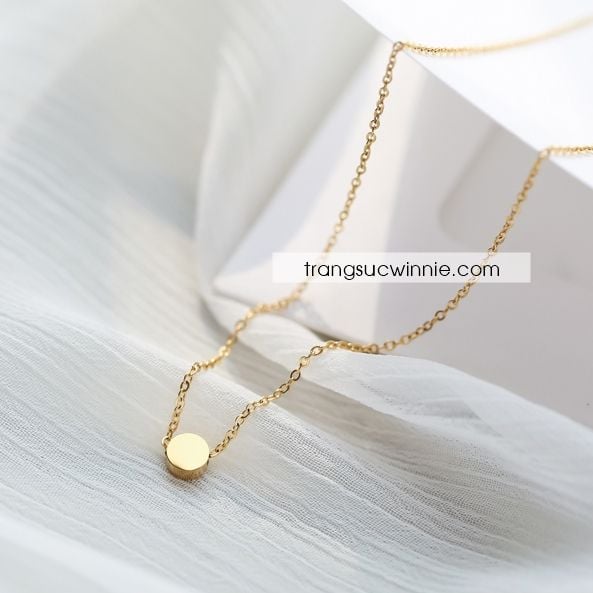  Dây chuyền titan Golden Bean 