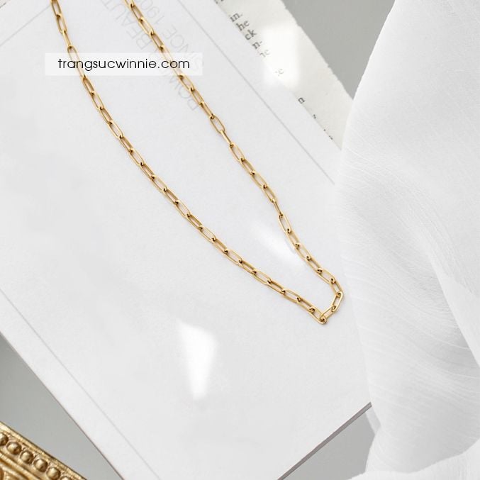  Dây chuyền titan Golden chain 