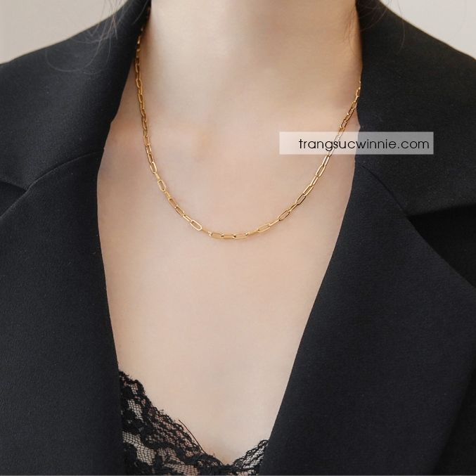  Dây chuyền titan Golden chain 