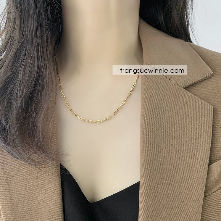  Dây chuyền titan Golden chain 