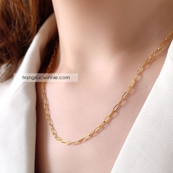  Dây chuyền titan Golden chain II 