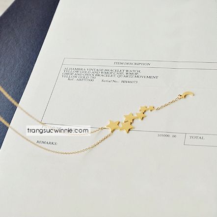  Dây chuyền titan Golden star 