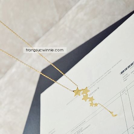  Dây chuyền titan Golden star 