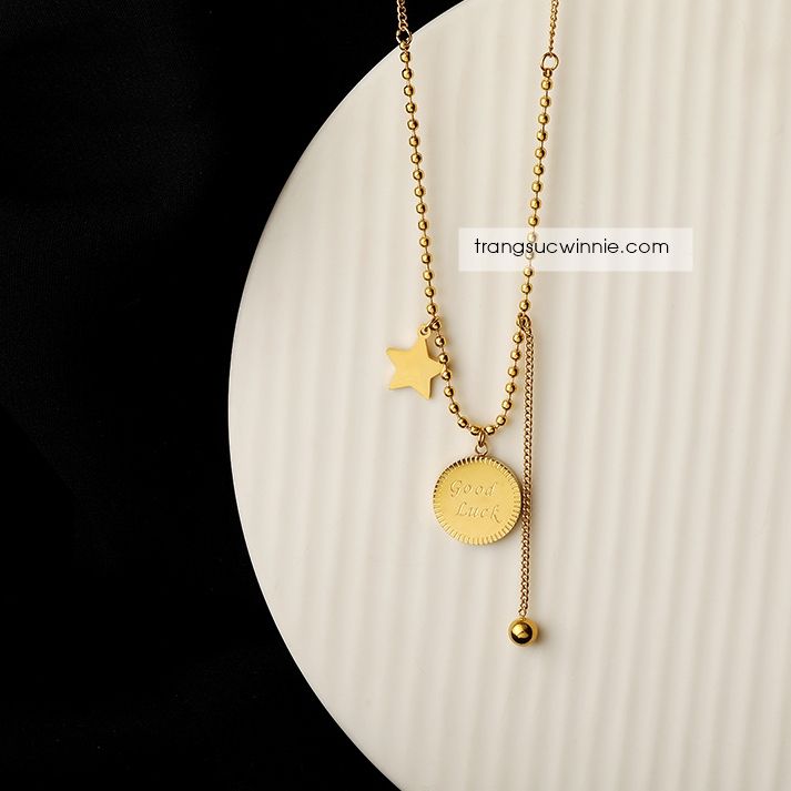  Dây chuyền titan Goodluck star 