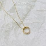  Dây chuyền Titan Half Diamond 