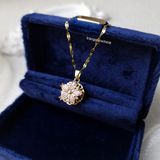  Dây chuyền titan Hoa 5 cánh hồng 