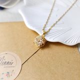  Dây chuyền titan Hoa 5 cánh hồng 