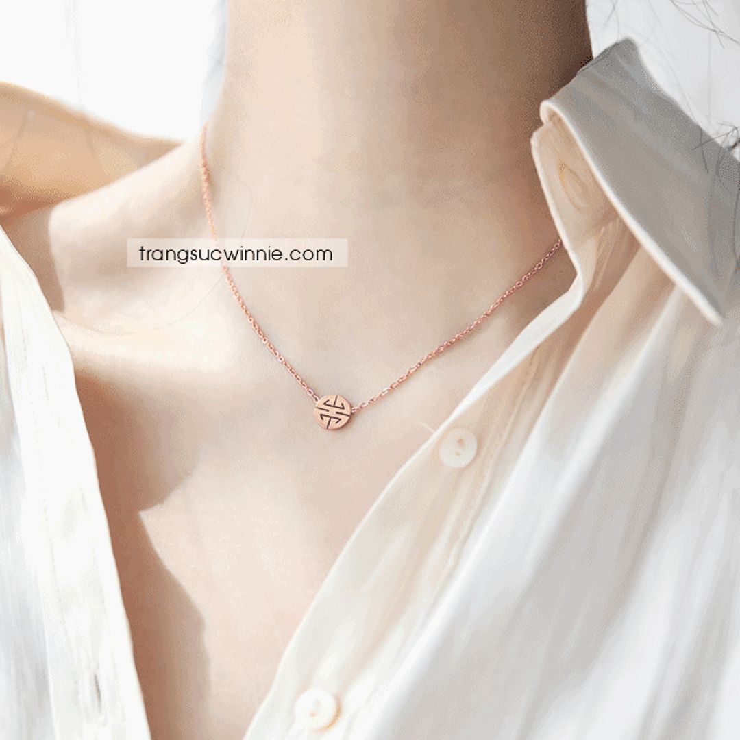  Dây chuyền titan Hỷ VH 