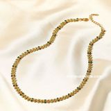  Dây chuyền titan Lá xanh 