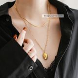  Dây chuyền titan Layer Cross star 