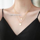  Dây chuyền titan Layer Gold 