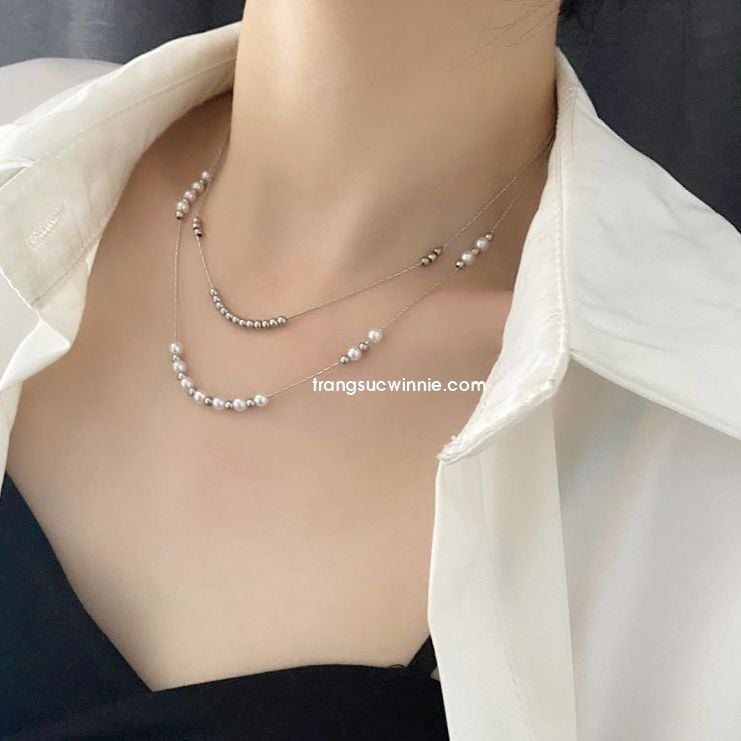  Dây chuyền Layer Pearl B 