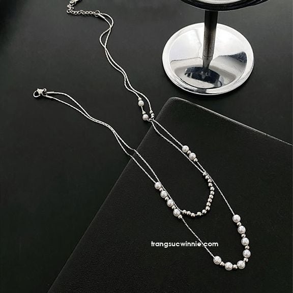  Dây chuyền Layer Pearl B 