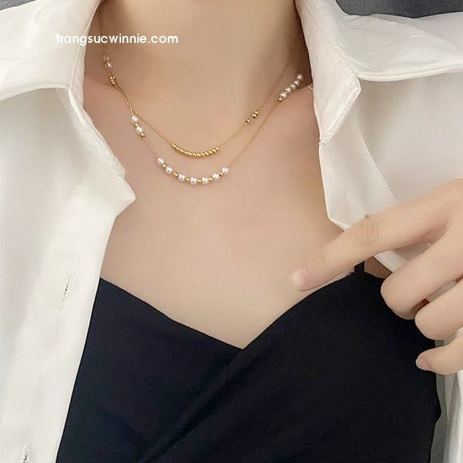  Dây chuyền Layer pearl VG 