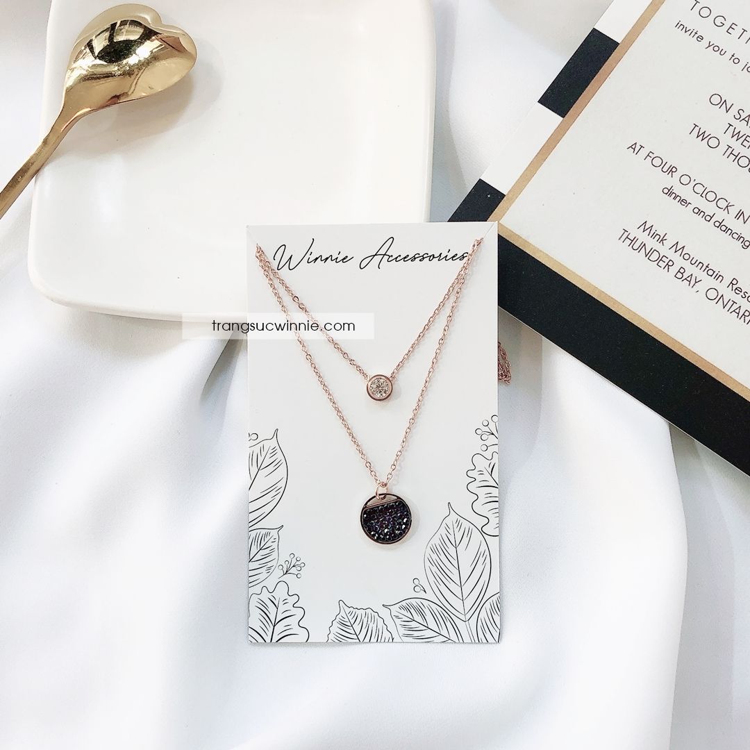  Dây chuyền titan Layer Sapphire VH 