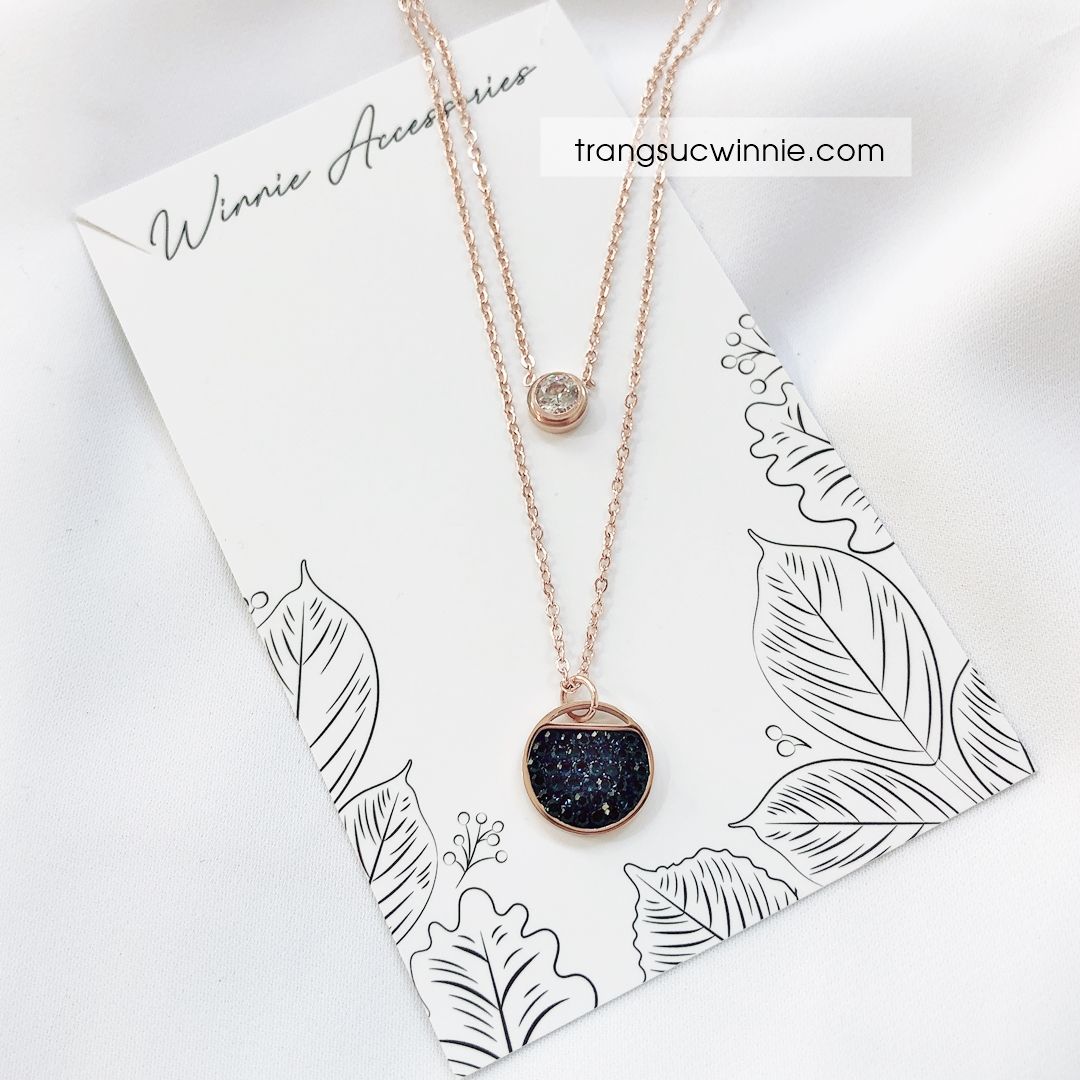  Dây chuyền titan Layer Sapphire VH 