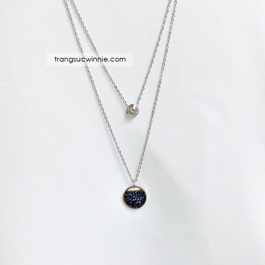  Dây chuyền titan Layer Sapphire B 