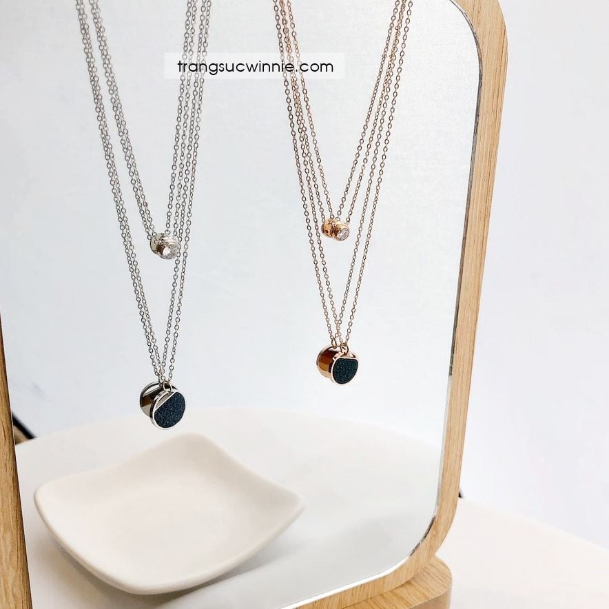  Dây chuyền titan Layer Sapphire B 