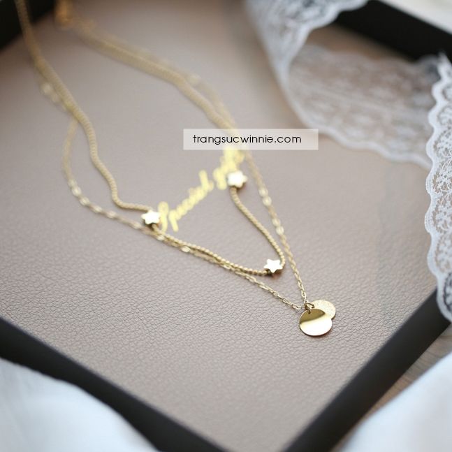  Dây chuyền titan Layer Star Matte 