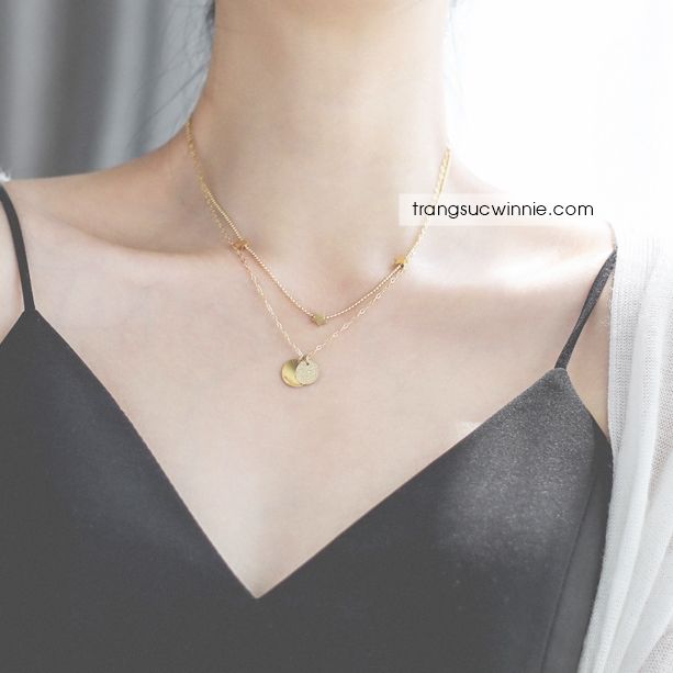  Dây chuyền titan Layer Star Matte 