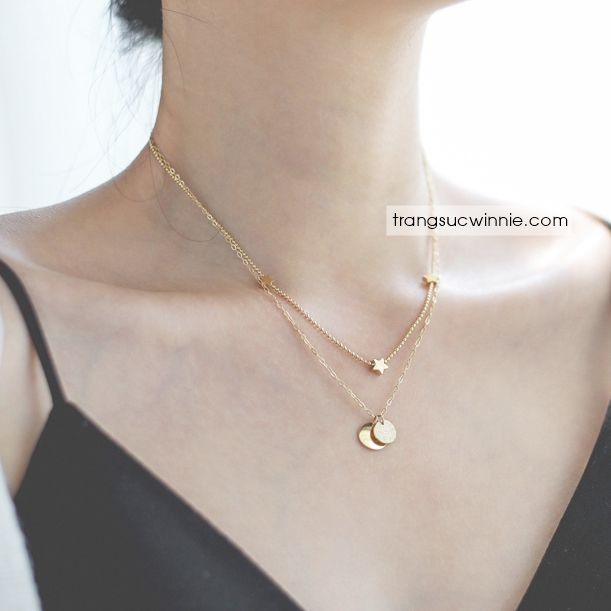  Dây chuyền titan Layer Star Matte 