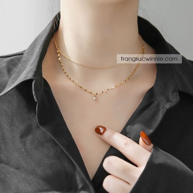  Dây chuyền titan Layer twist 