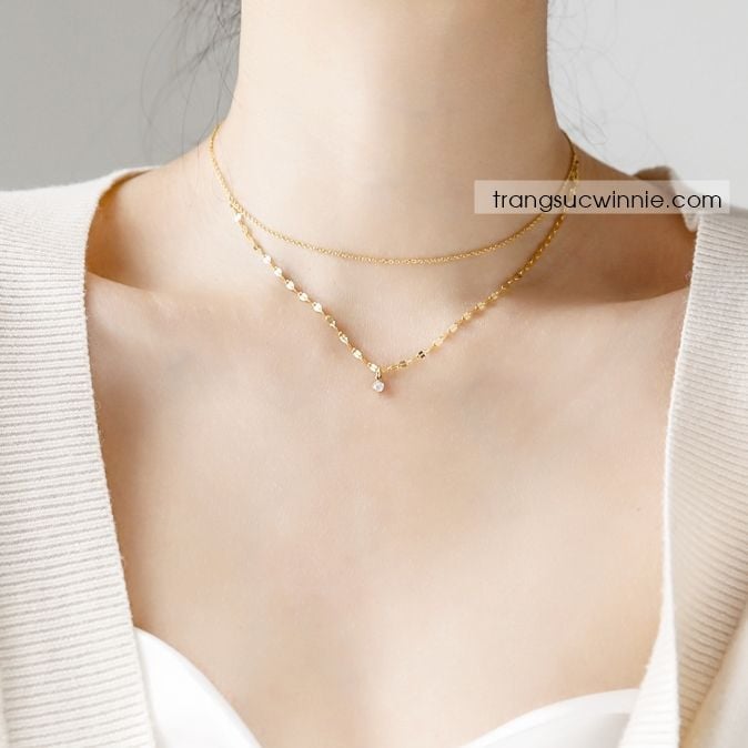  Dây chuyền titan Layer twist 