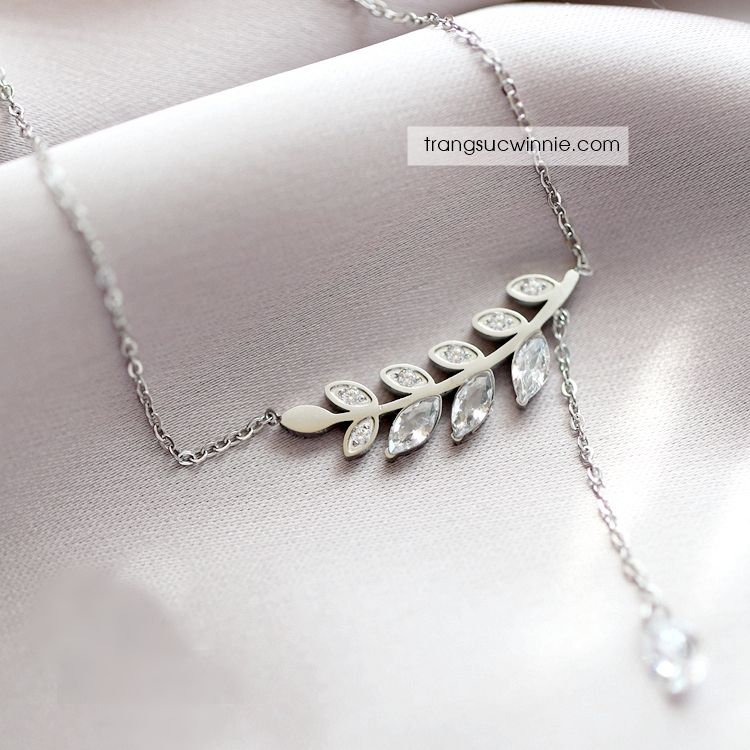 Dây chuyền titan Leaf 