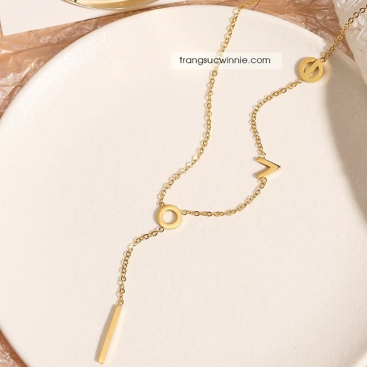  Dây chuyền titan Love dây VG 