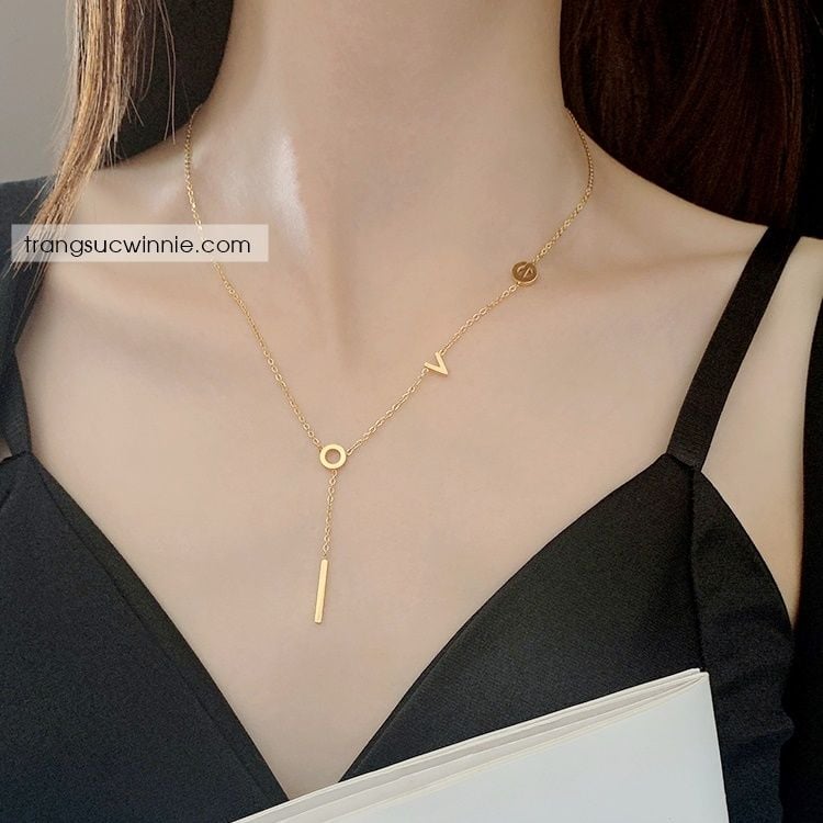  Dây chuyền titan Love dây VG 