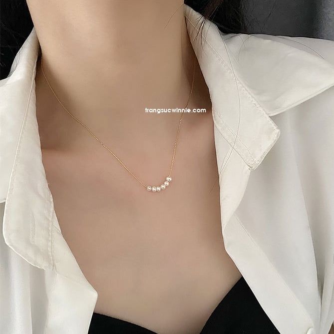  Dây chuyền Mini pearl VG 