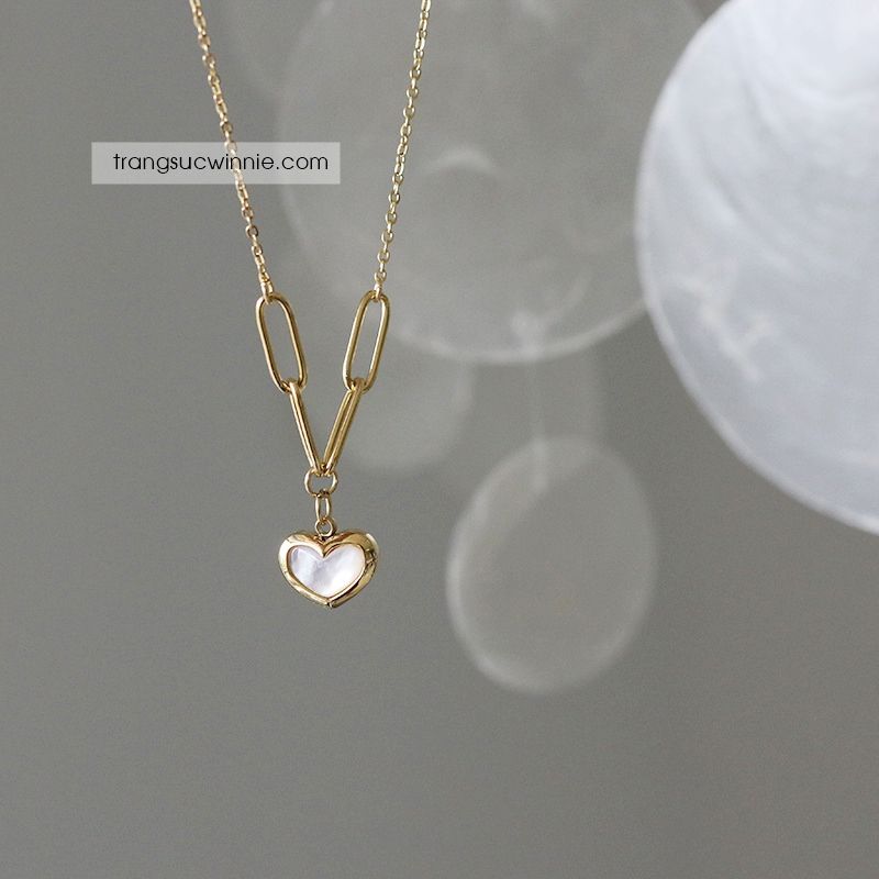  Dây chuyền titan Nacre Heart Chain 