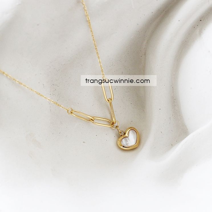  Dây chuyền titan Nacre Heart Chain 