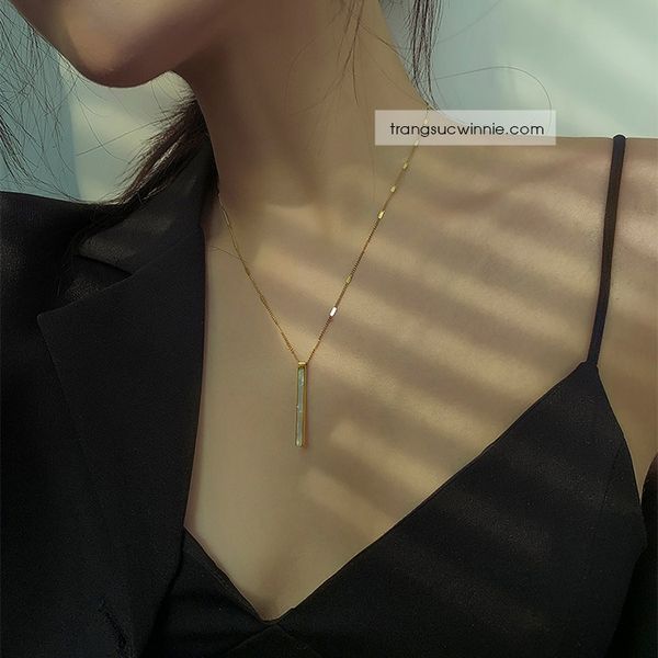  Dây chuyền titan Nacre Tube 