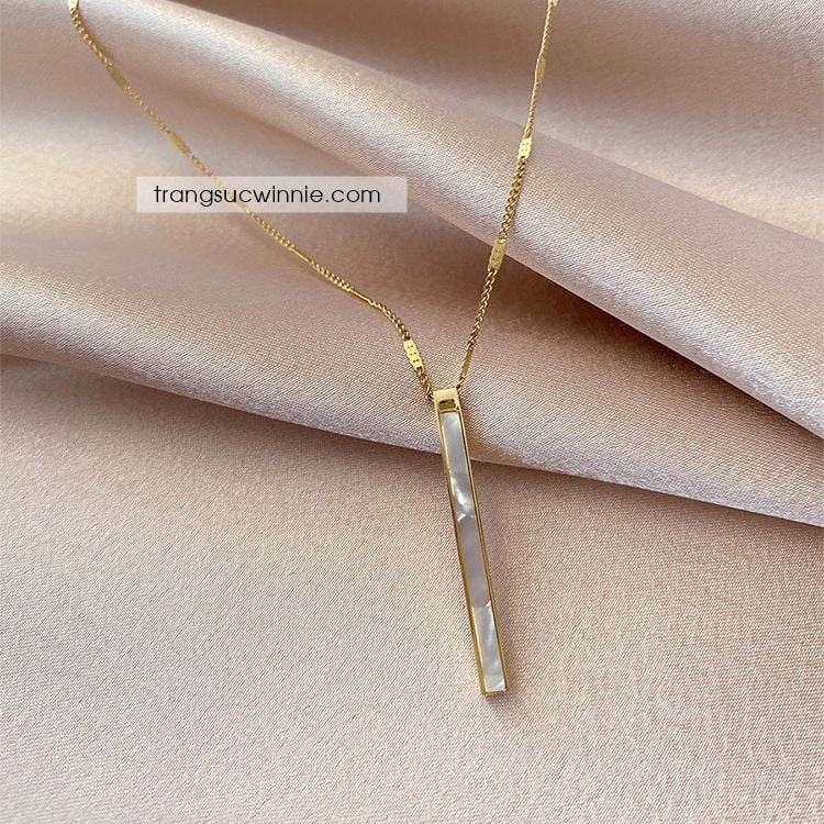  Dây chuyền titan Nacre Tube 