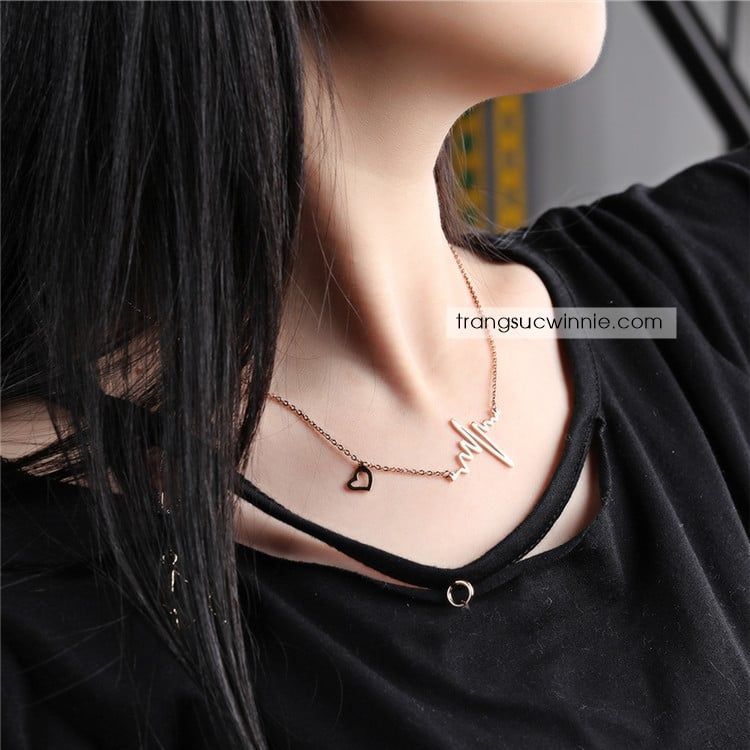  Dây chuyền titan nhịp tim VH 