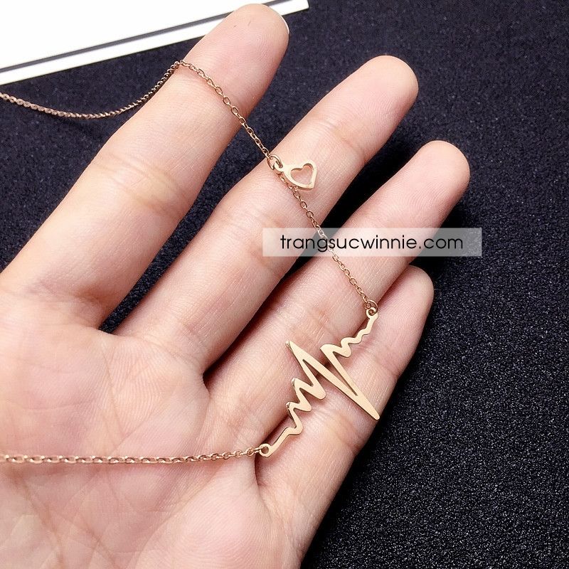  Dây chuyền titan nhịp tim VH 