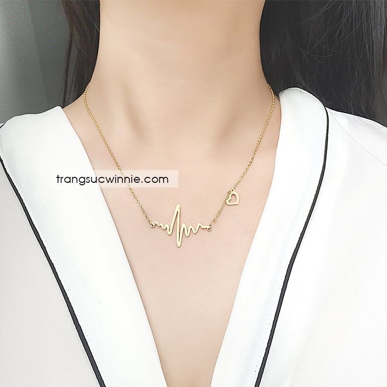  Dây chuyền titan nhịp tim VG 
