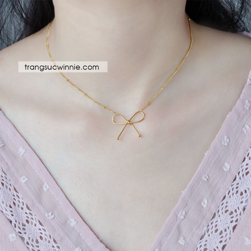  Dây chuyền titan Nơ VG 