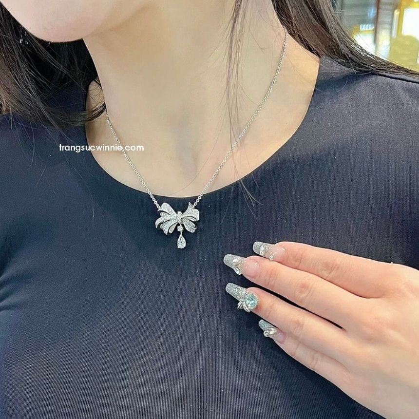  Dây chuyền titan Nơ giọt nước 